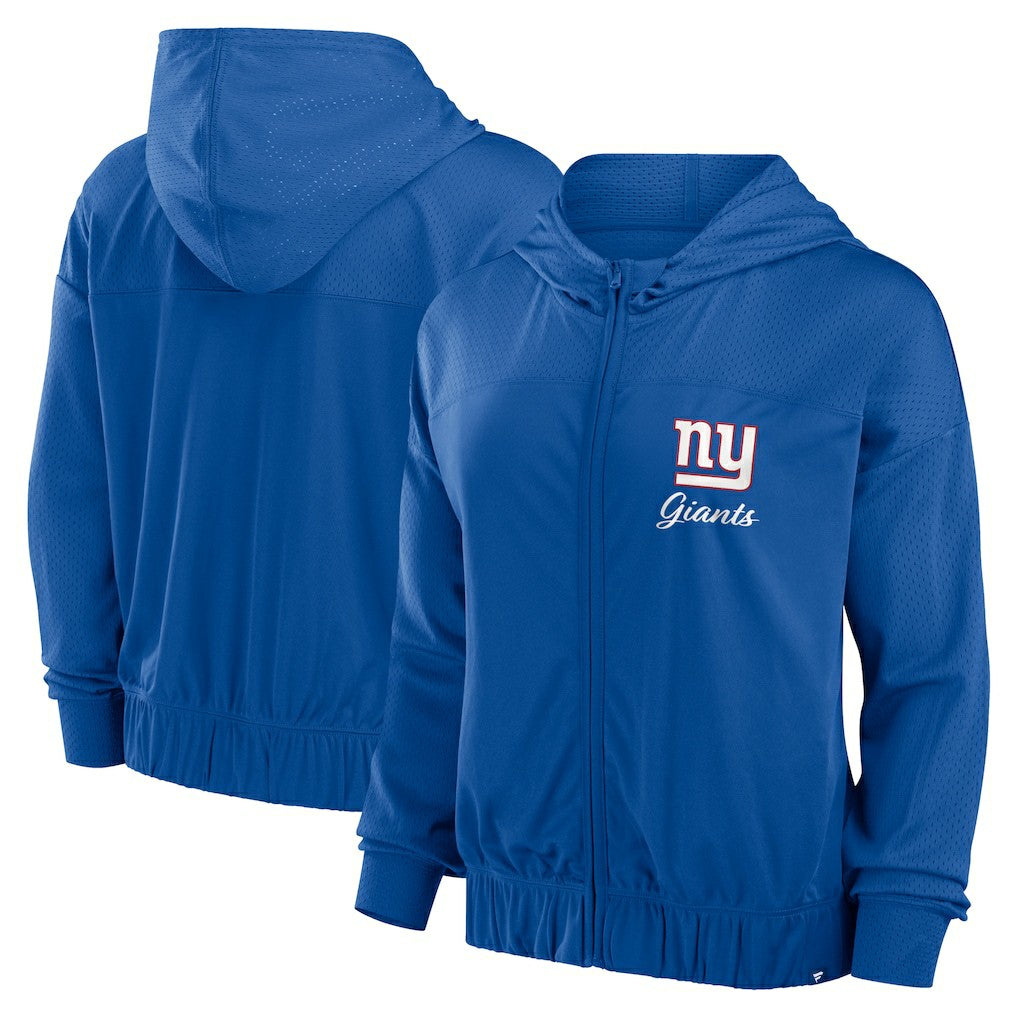 New York Giants Fanatics Women's Script Lock Full-Zip Hoodie