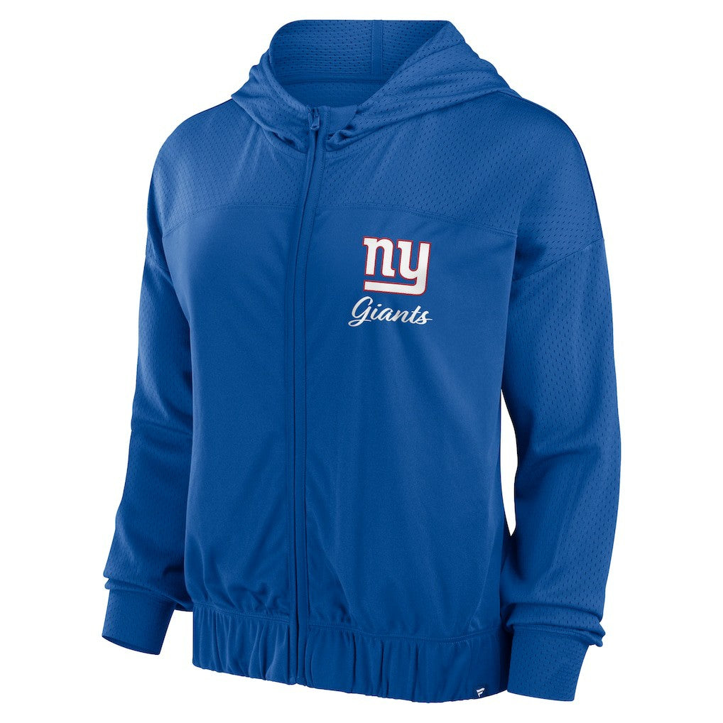 New York Giants Fanatics Women's Script Lock Full-Zip Hoodie