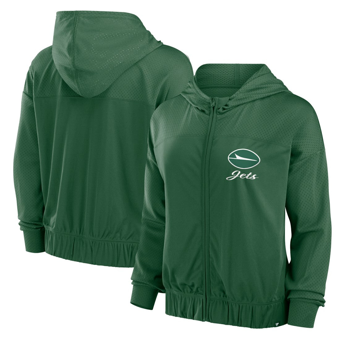 New York Jets Fanatics Women's Script Lock Full-Zip Hoodie