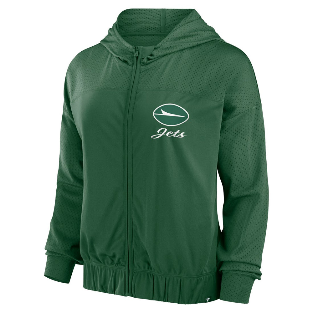 New York Jets Fanatics Women's Script Lock Full-Zip Hoodie