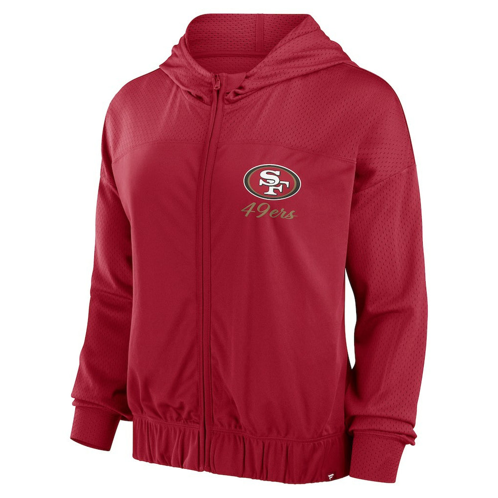 San Francisco 49ers Fanatics Women's Script Lock Full-Zip Hoodie