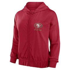 San Francisco 49ers Fanatics Women's Script Lock Full-Zip Hoodie
