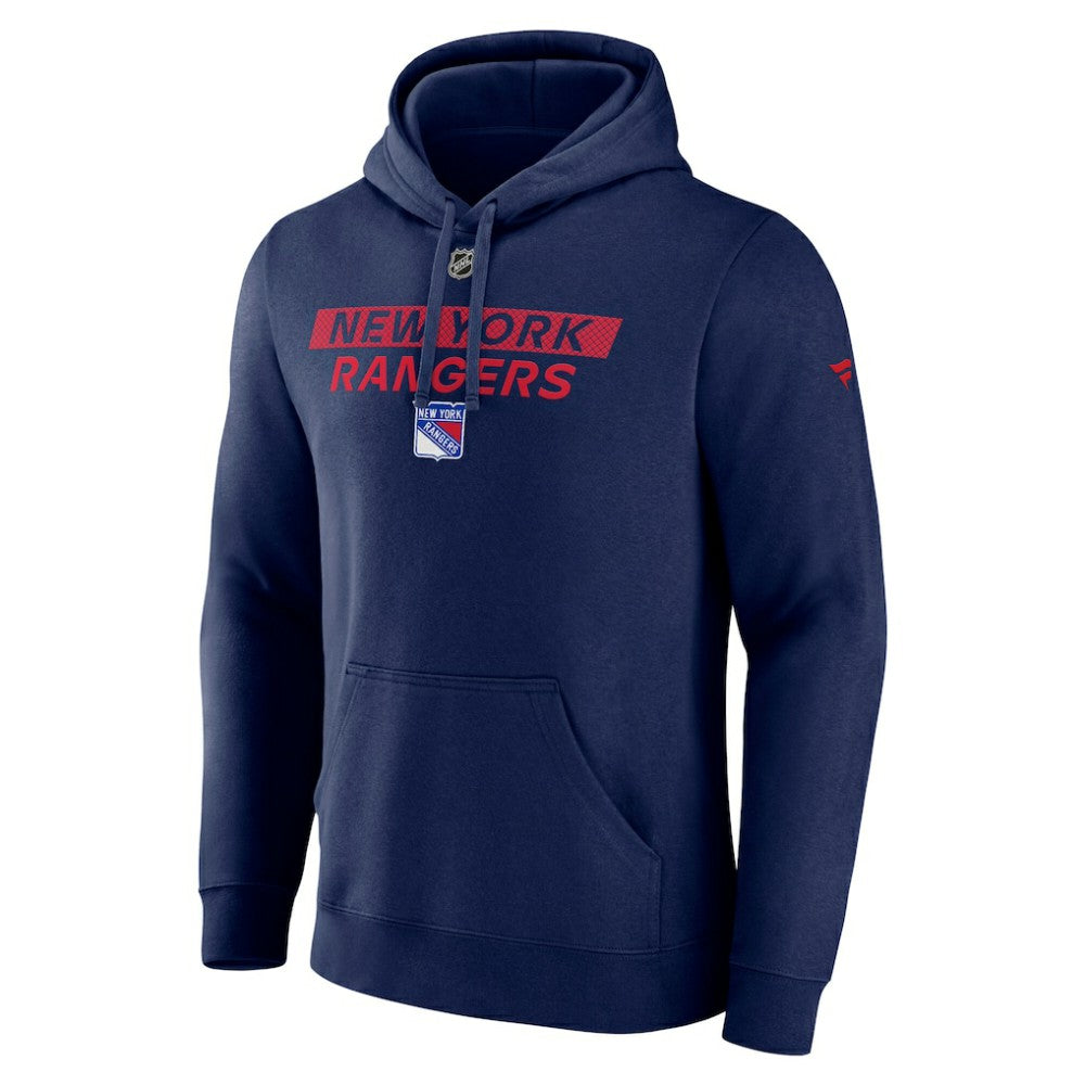 New York Rangers Fanatics Authentic Pro Core Primary Fleece Pullover Hoodie Outlet