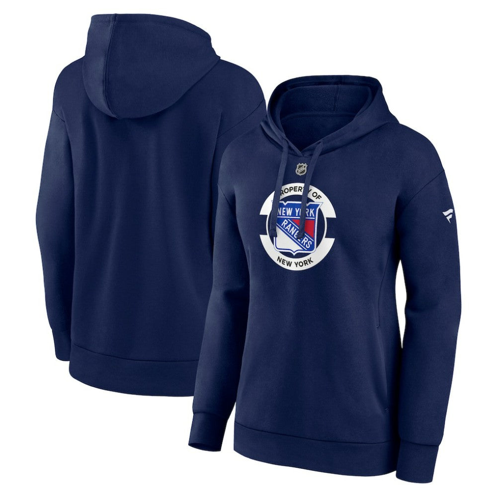 New York Rangers Fanatics Women's Authentic Pro Core Secondary Fleece Pullover Hoodie For Sale