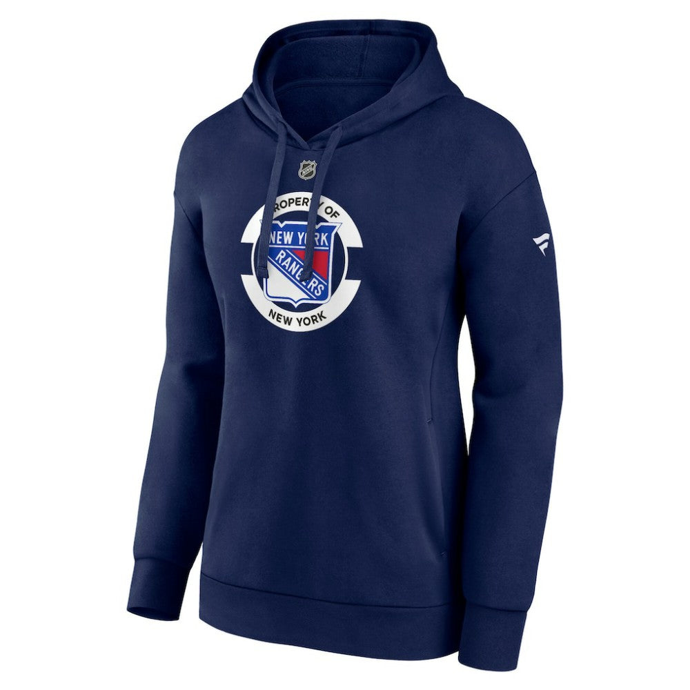 New York Rangers Fanatics Women's Authentic Pro Core Secondary Fleece Pullover Hoodie For Sale