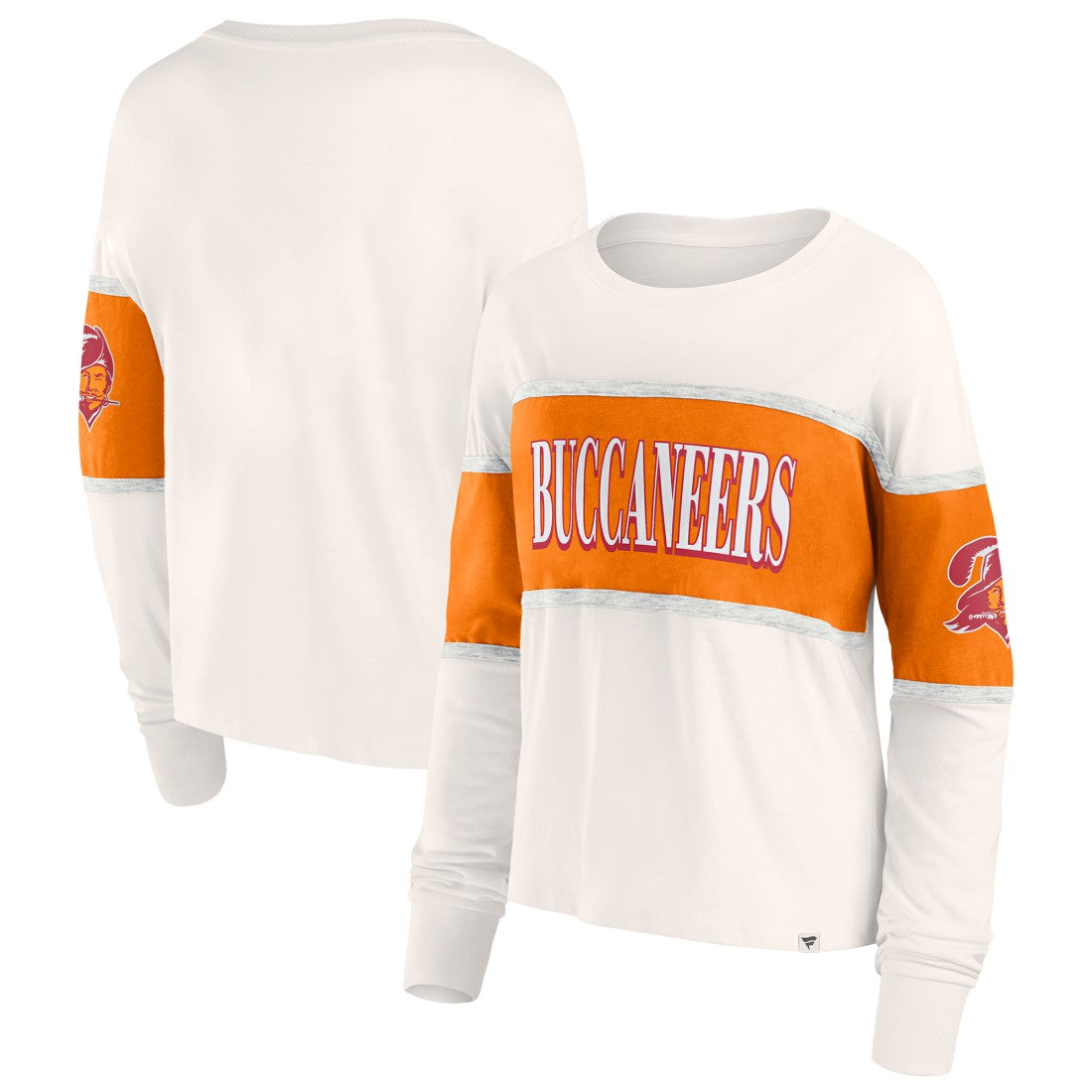 Tampa Bay Buccaneers Fanatics Women's Antique Block Long Sleeve T-Shirt