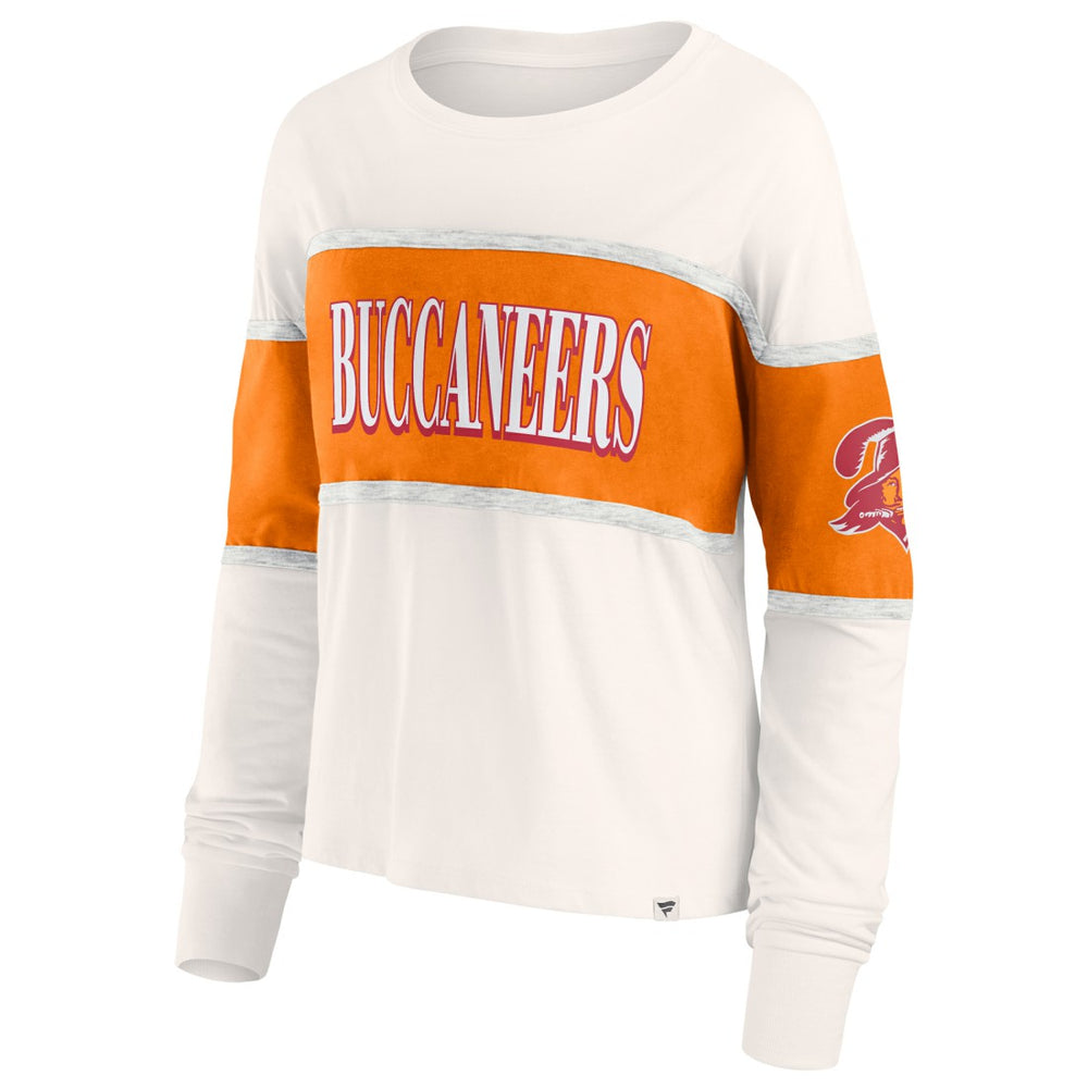 Tampa Bay Buccaneers Fanatics Women's Antique Block Long Sleeve T-Shirt