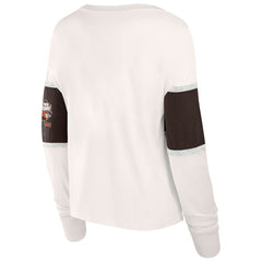 Cleveland Browns Fanatics Women's Antique Block Long Sleeve T-Shirt