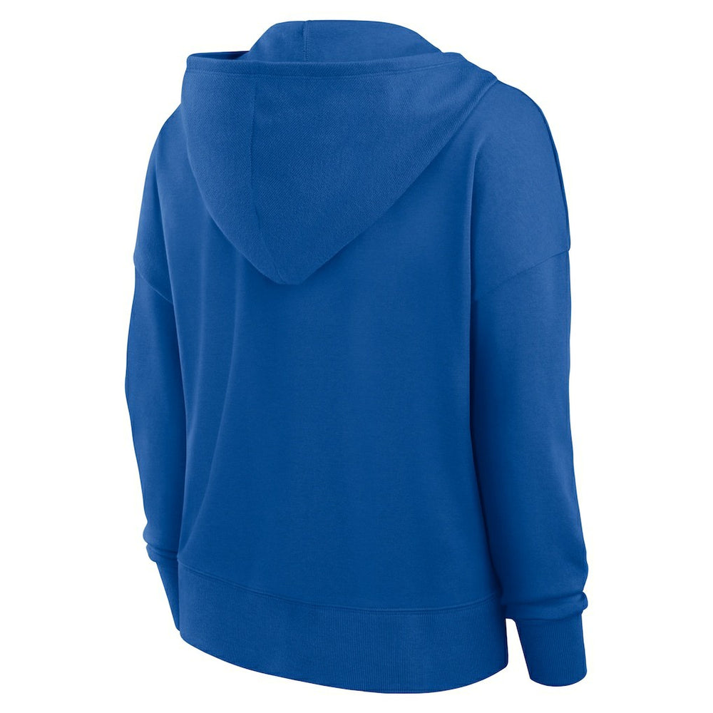 Seattle Seahawks Fanatics Women's Blitz Left Lace-Up Pullover Hoodie