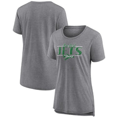 New York Jets Fanatics Women's Up the Middle Tri-Blend T-Shirt