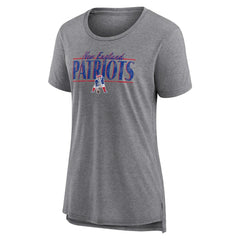 New England Patriots Fanatics Women's Up the Middle Tri-Blend T-Shirt