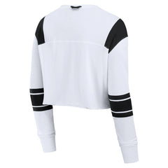 Cincinnati Bengals Fanatics Women's Stretch Cropped Fashion Long Sleeve T-Shirt
