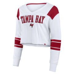 Tampa Bay Buccaneers Fanatics Women's Stretch Cropped Fashion Long Sleeve T-Shirt
