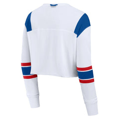 Buffalo Bills Fanatics Women's Stretch Cropped Fashion Long Sleeve T-Shirt