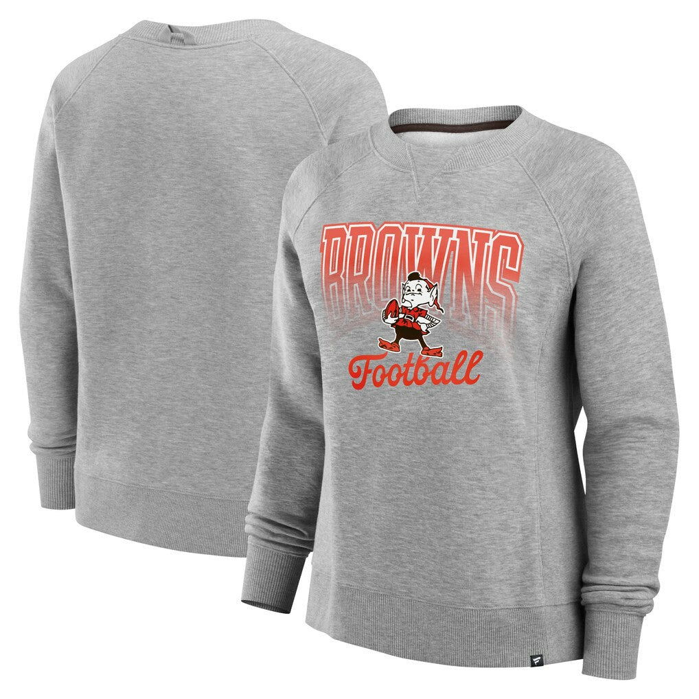 Cleveland Browns Fanatics Women's Hit Hard Fleece Pullover Sweatshirt
