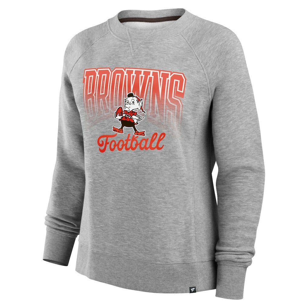 Cleveland Browns Fanatics Women's Hit Hard Fleece Pullover Sweatshirt