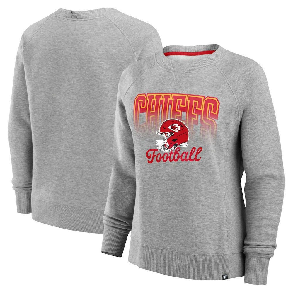 Kansas City Chiefs Fanatics Women's Hit Hard Fleece Pullover Sweatshirt