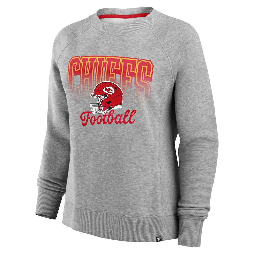 Kansas City Chiefs Fanatics Women's Hit Hard Fleece Pullover Sweatshirt