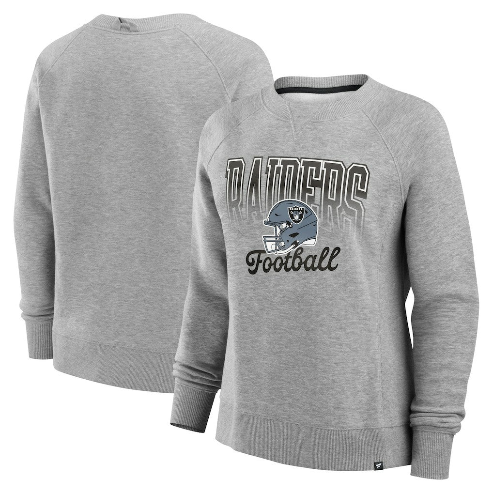 Las Vegas Raiders Fanatics Women's Hit Hard Fleece Pullover Sweatshirt