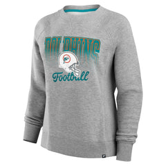 Miami Dolphins Fanatics Women's Hit Hard Fleece Pullover Sweatshirt