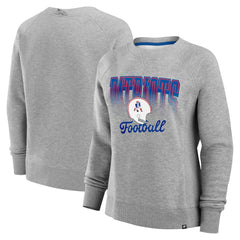 New England Patriots Fanatics Women's Hit Hard Fleece Pullover Sweatshirt