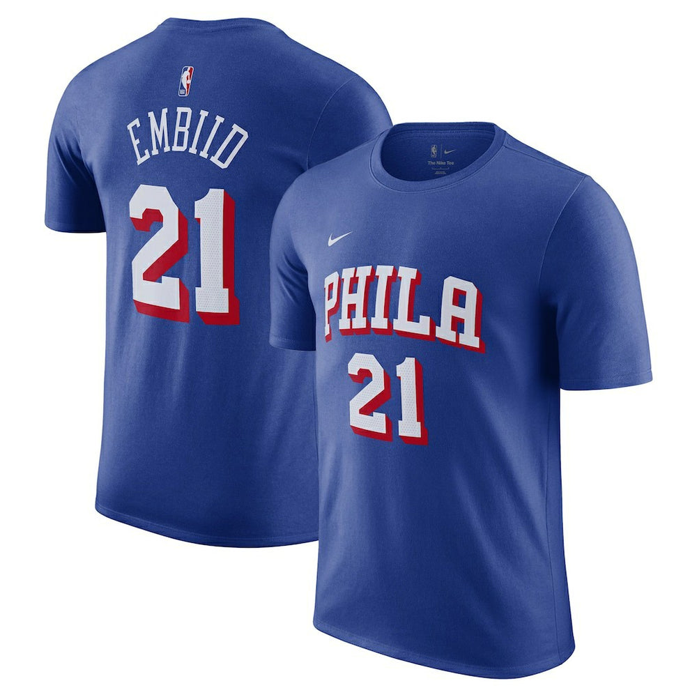 Joel Embiid Philadelphia 76ers Name & Number T-Shirt On Sale