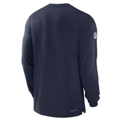 Dallas Cowboys Nike 2024/25 Sideline Player Tri-Blend Performance Long Sleeve T-Shirt