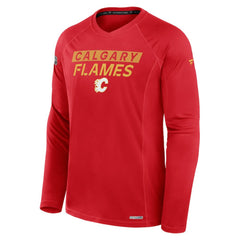 Calgary Flames Fanatics Authentic Pro Rink Tech Long Sleeve T-Shirt Online