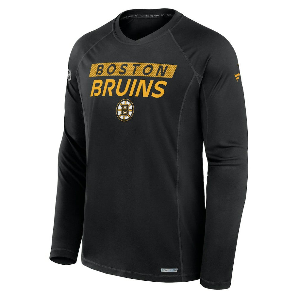 Boston Bruins Fanatics Authentic Pro Rink Tech Long Sleeve T-Shirt Sale