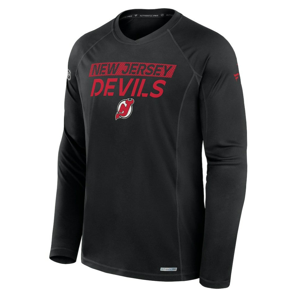 New Jersey Devils Fanatics Authentic Pro Rink Tech Long Sleeve T-Shirt Online