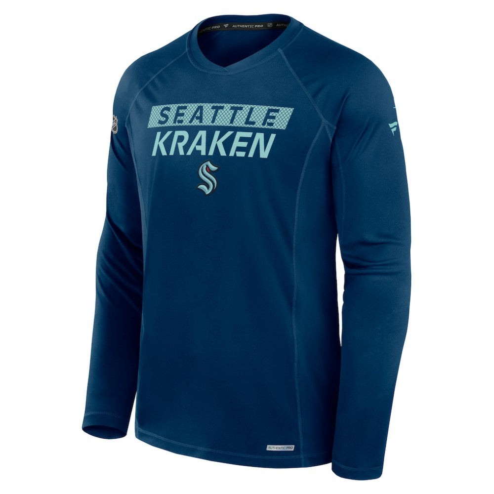 Seattle Kraken Fanatics Authentic Pro Rink Tech Long Sleeve T-Shirt Online