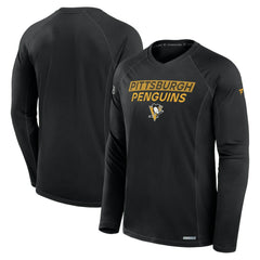 Pittsburgh Penguins Fanatics Authentic Pro Rink Tech Long Sleeve T-Shirt Outlet