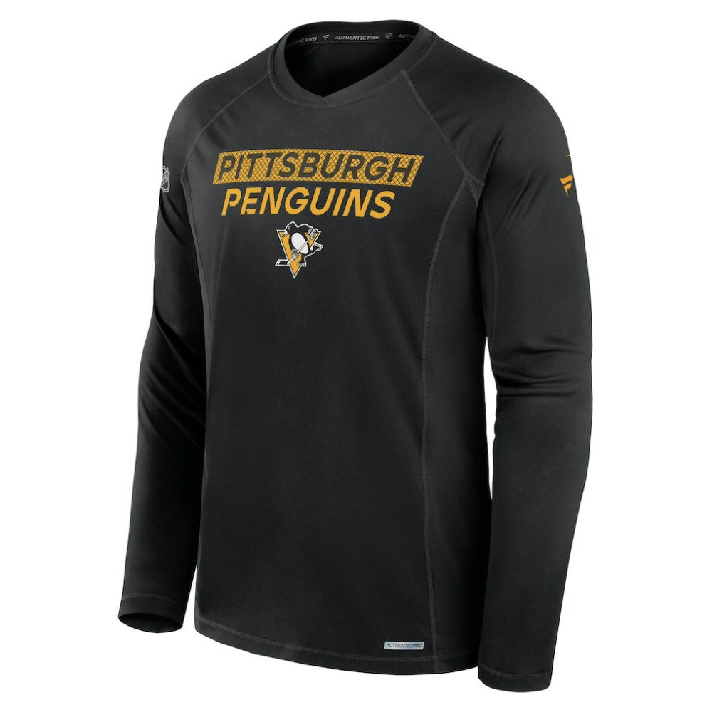 Pittsburgh Penguins Fanatics Authentic Pro Rink Tech Long Sleeve T-Shirt Outlet