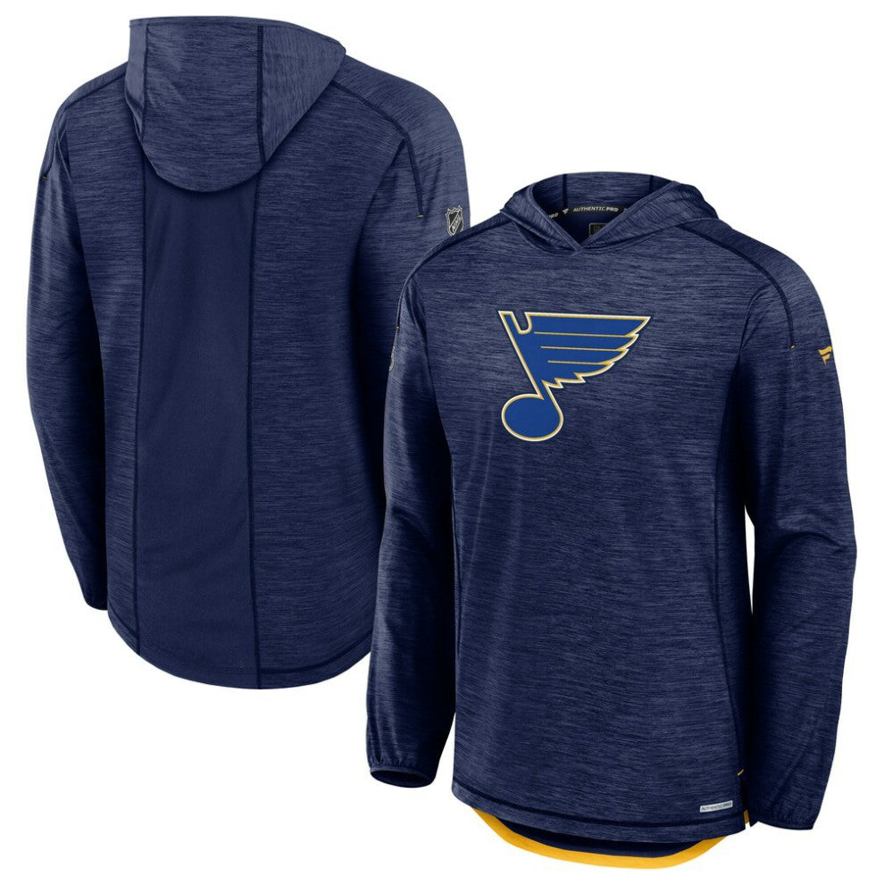 St. Louis Blues Fanatics Authentic Pro Rink Lightweight Pullover Hoodie Sale