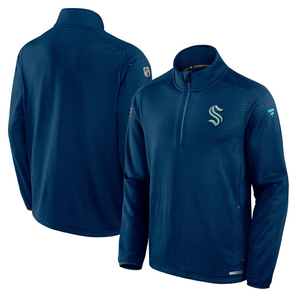 Seattle Kraken Fanatics Authentic Pro Rink Quarter-Zip Jacket Discount