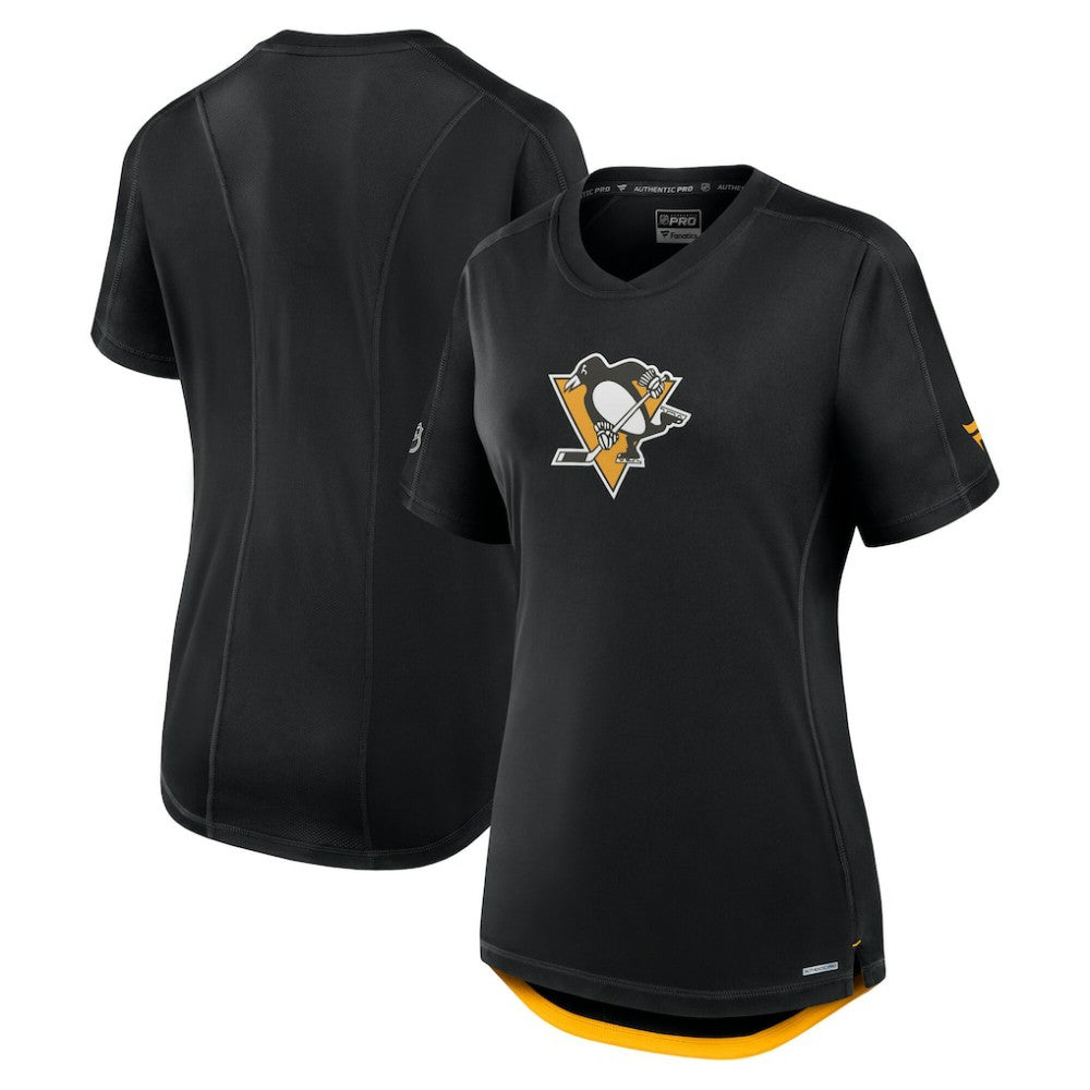 Pittsburgh Penguins Fanatics Women's Authentic Pro Rink T-Shirt Discount