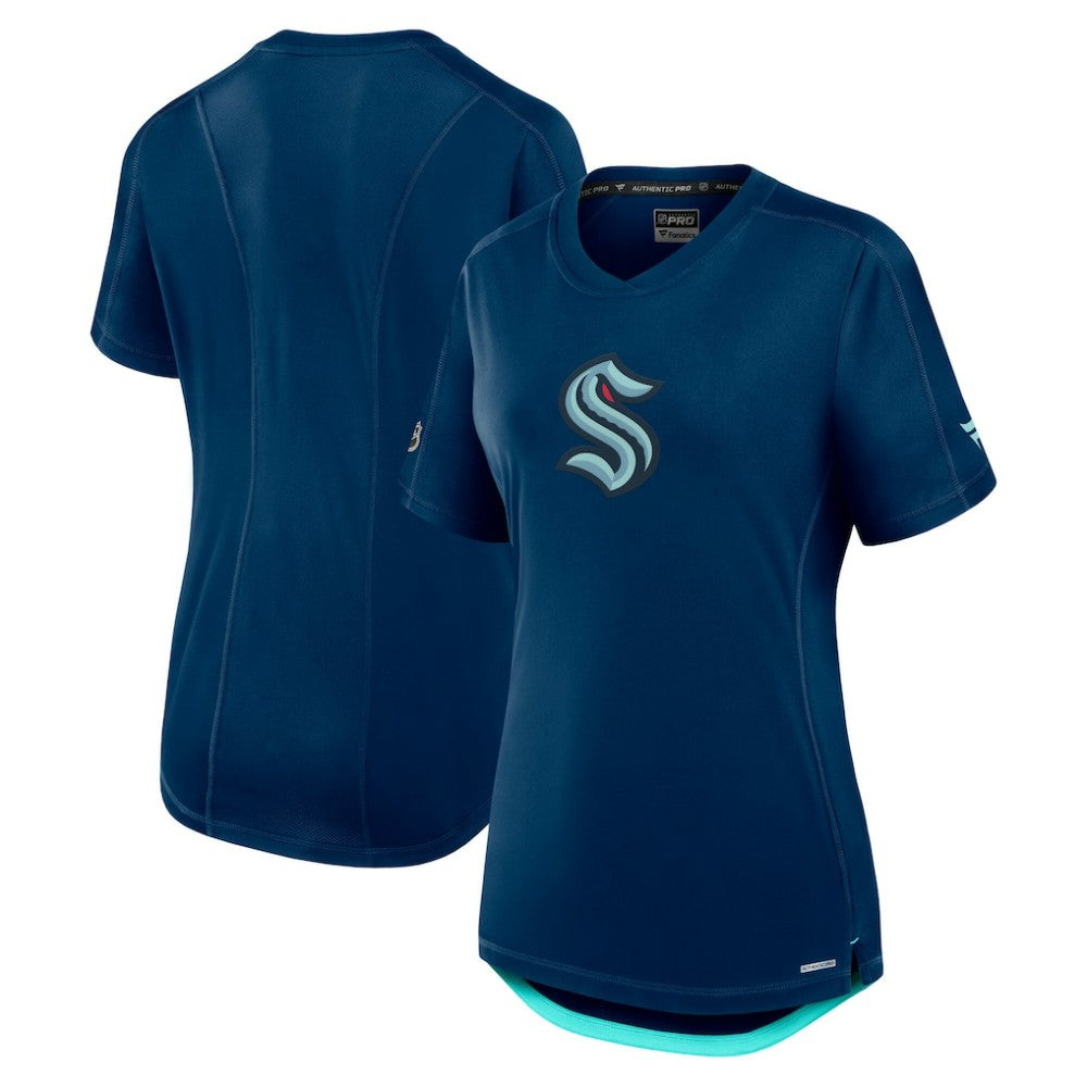 Seattle Kraken Fanatics Women's Authentic Pro Rink T-Shirt Discount
