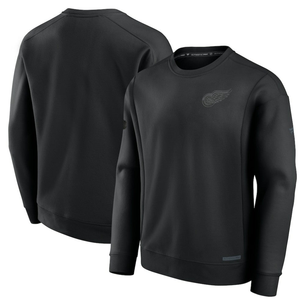 Detroit Red Wings Fanatics Authentic Pro Road Fleece Pullover Sweatshirt For Sale