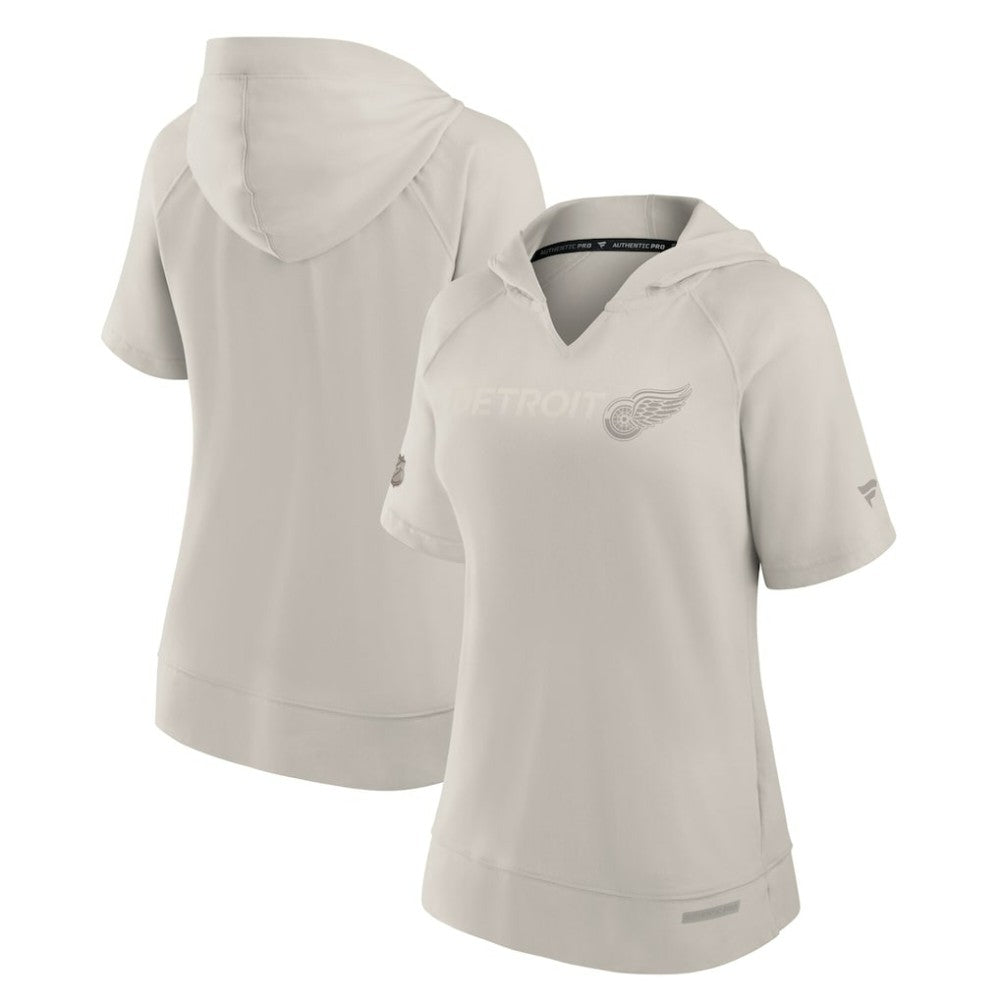 Detroit Red Wings Fanatics Women's Authentic Pro Road Short Sleeve V-Neck Pullover Hoodie Online