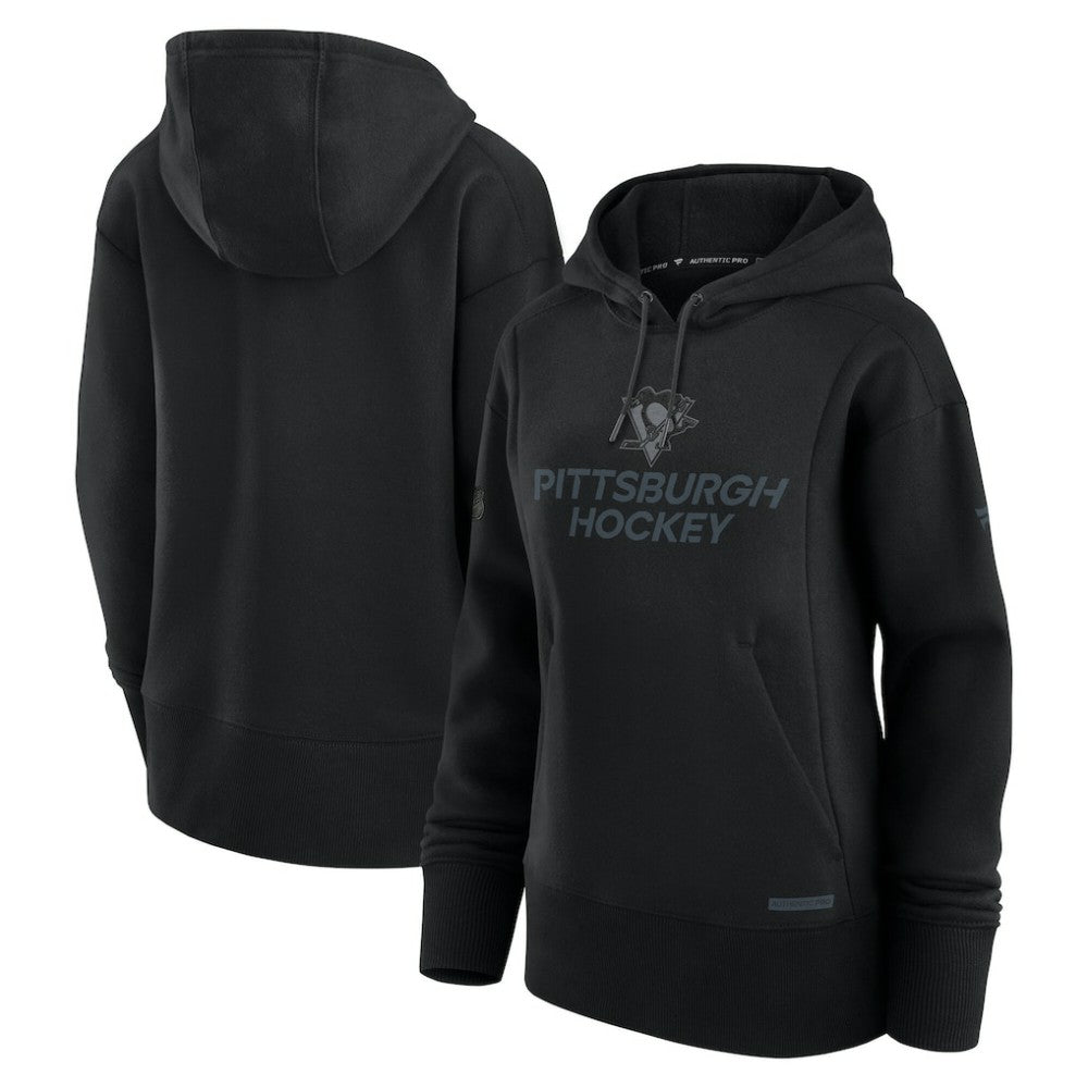 Pittsburgh Penguins Fanatics Women's Authentic Pro Road Pullover Hoodie Sale