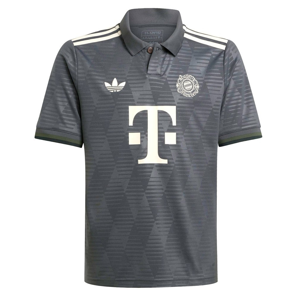 Bayern Munich Youth 2024/25 Wiesn Replica Jersey Gray - Adidas
