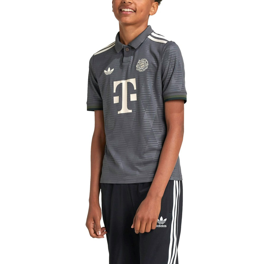 Bayern Munich Youth 2024/25 Wiesn Replica Jersey Gray - Adidas