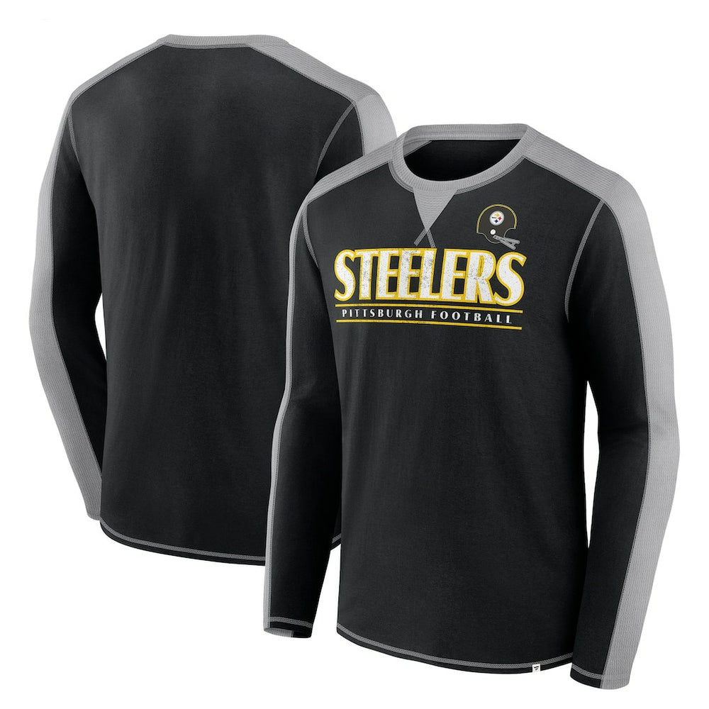 Pittsburgh Steelers Fanatics Behind the Line Long Sleeve T-Shirt