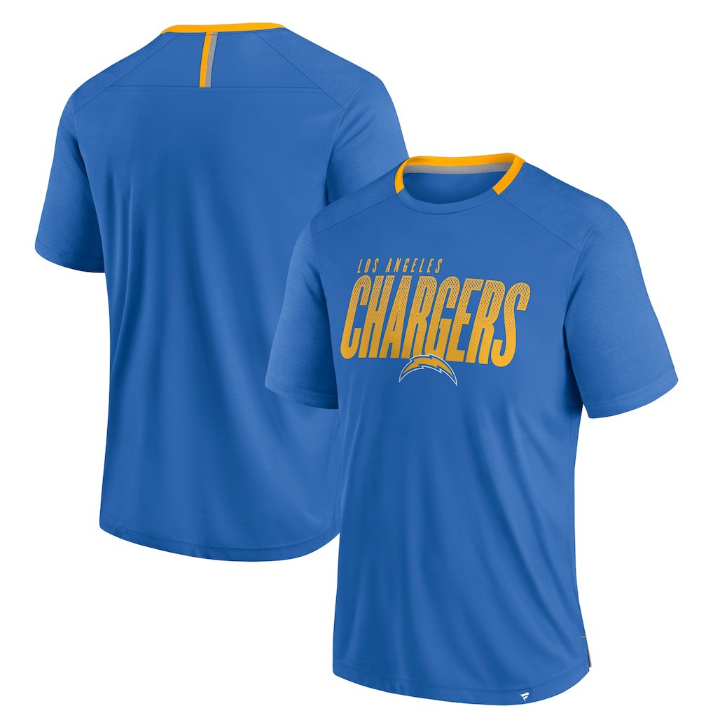 Los Angeles Chargers Fanatics Defender Fade Slant T-Shirt