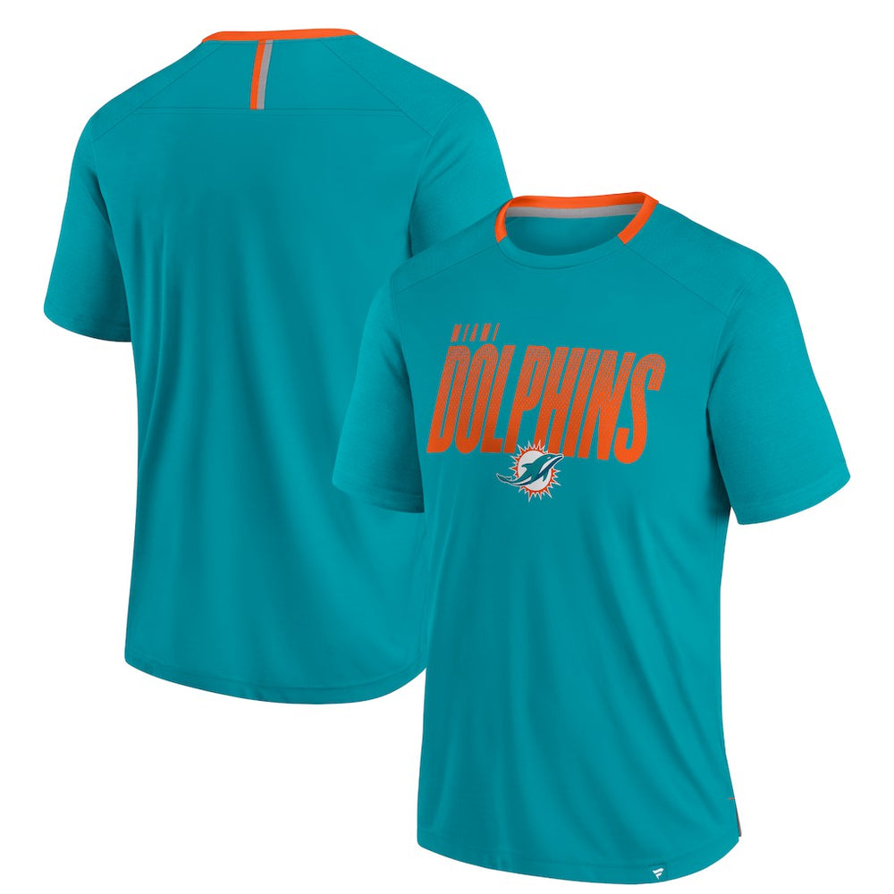 Miami Dolphins Fanatics Defender Fade Slant T-Shirt
