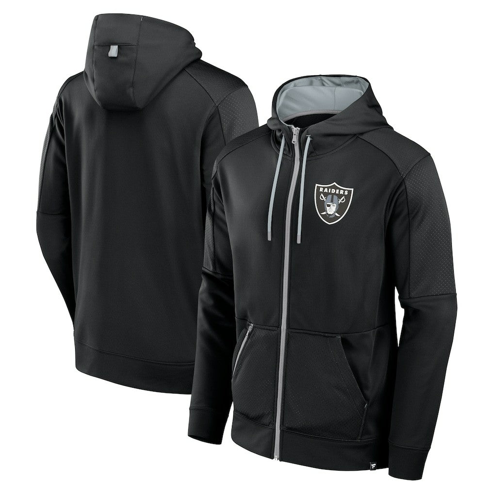Las Vegas Raiders Fanatics Defender Full-Zip Hoodie