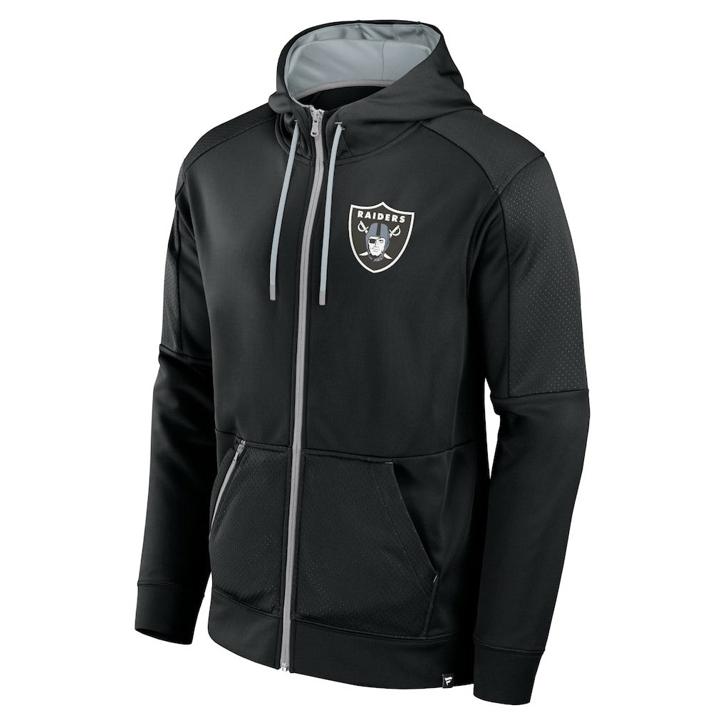 Las Vegas Raiders Fanatics Defender Full-Zip Hoodie