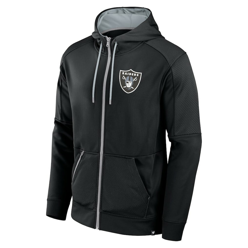 Las Vegas Raiders Fanatics Defender Full-Zip Hoodie