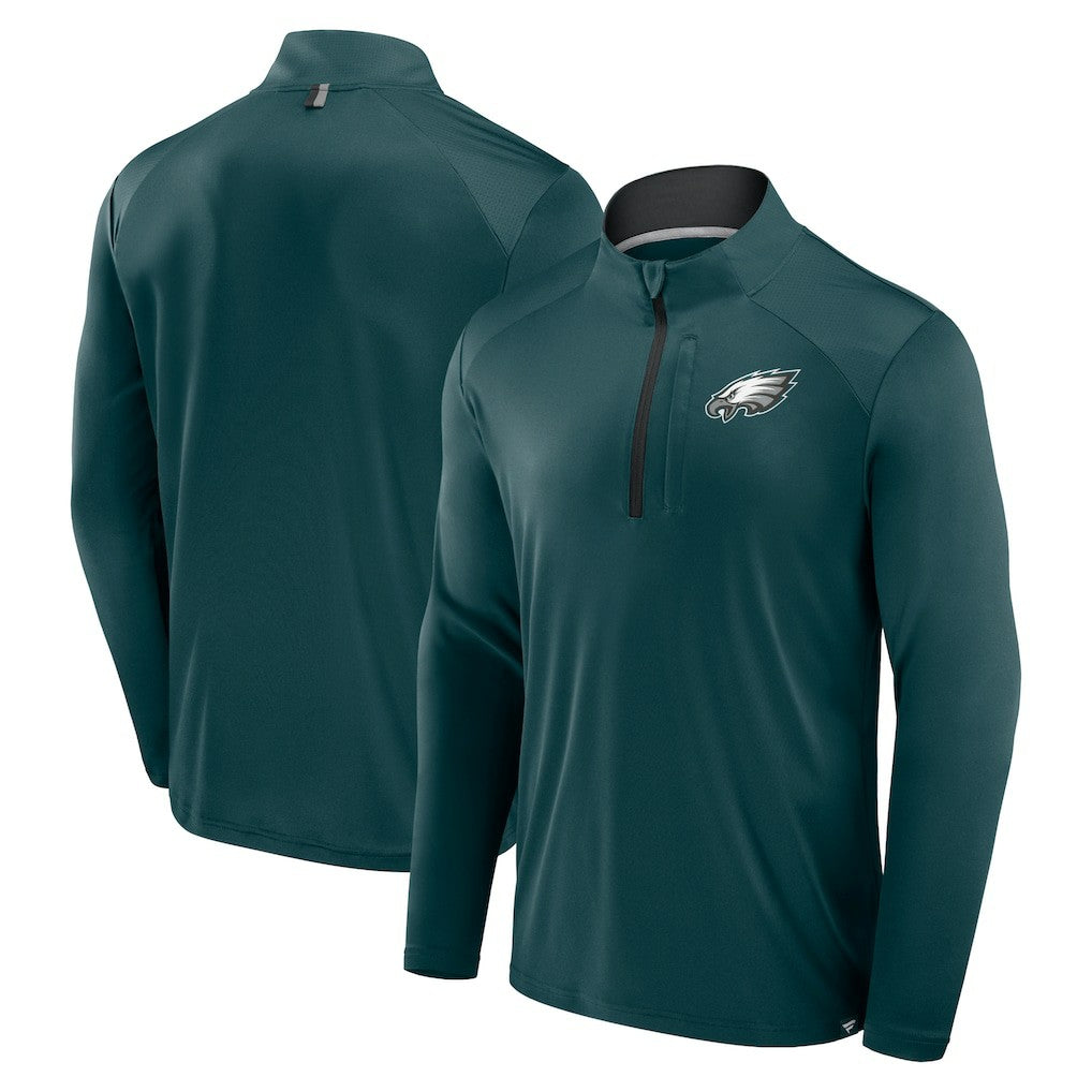 Philadelphia Eagles Fanatics Defender Long Sleeve Quarter-Zip Jacket