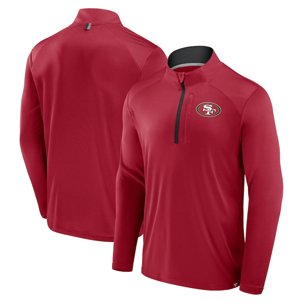 San Francisco 49ers Fanatics Defender Long Sleeve Quarter-Zip Jacket